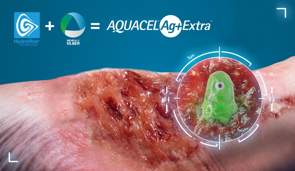 Aquacel Ag + Extra Biofilm Wundversorgung